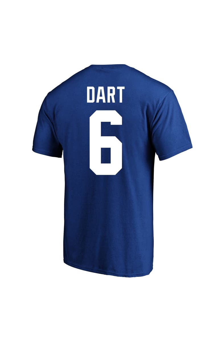 FANATICS Men's Fanatics Jaxson Dart Royal New York Giants Big & Tall Name & Number T-Shirt, Alternate, color, Royal