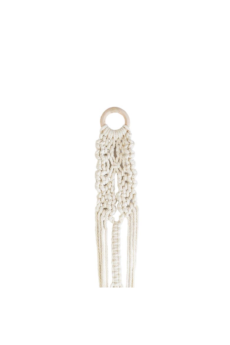 Macrame White Cotton Plant Hanger Rope 47", Alternate, color, White