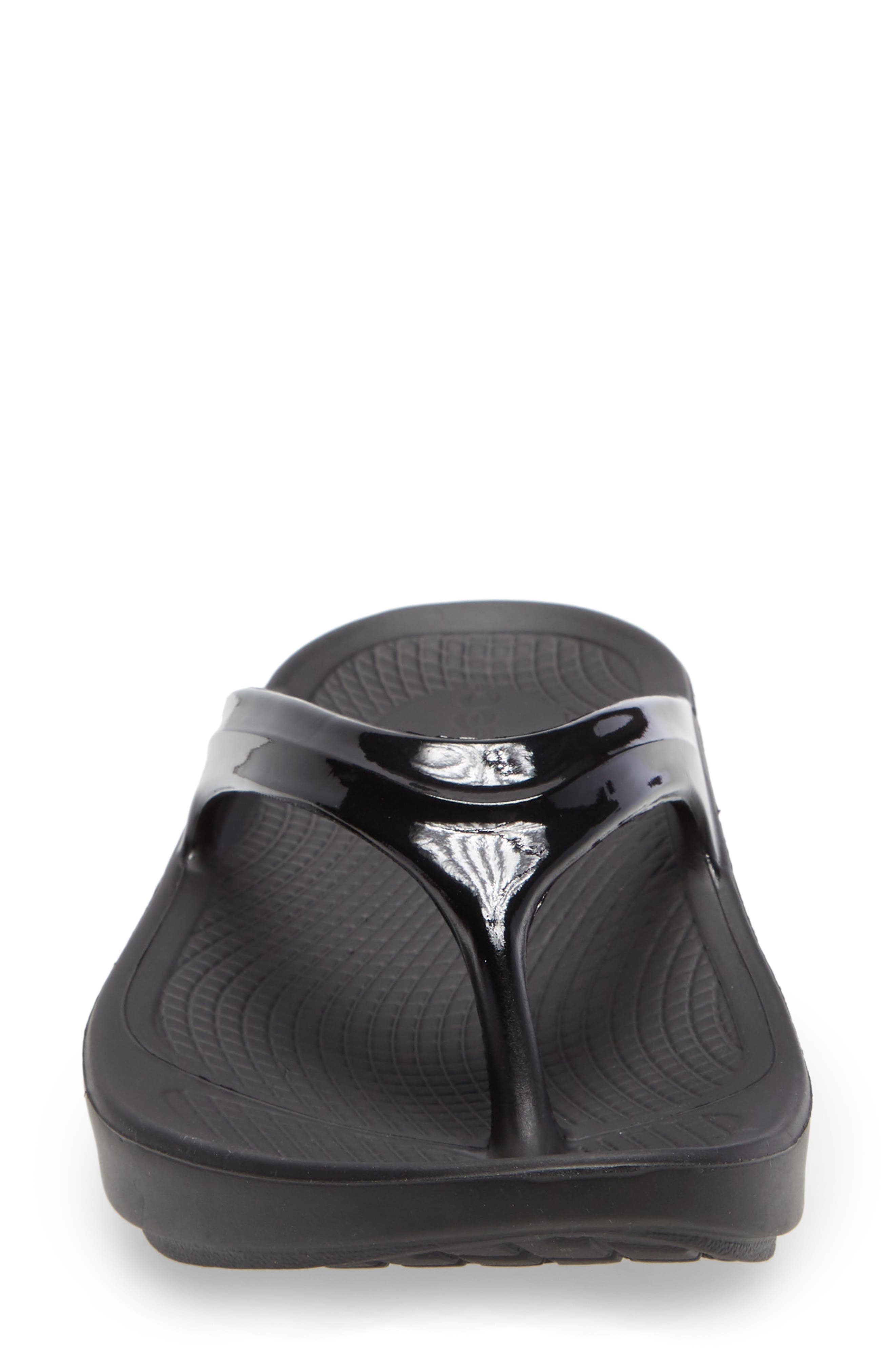 Oofos OOlala Flip Flop, Alternate, color, Black/ Black