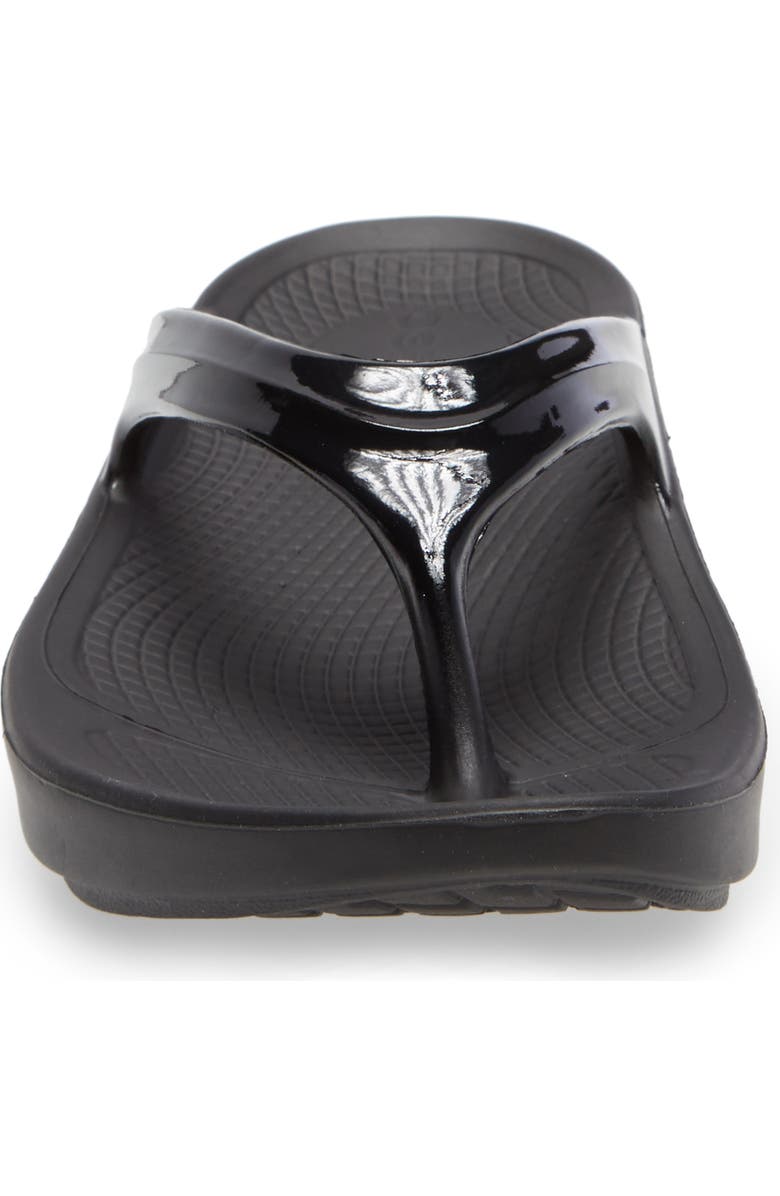 Oofos OOlala Flip Flop, Alternate, color, Black/ Black