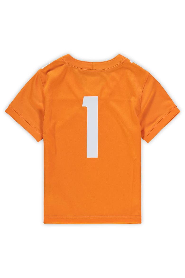 Preschool Nike #1 Tennessee Orange Tennessee Volunteers Untouchable Football Jersey, Alternate, color, Tennessee Orange