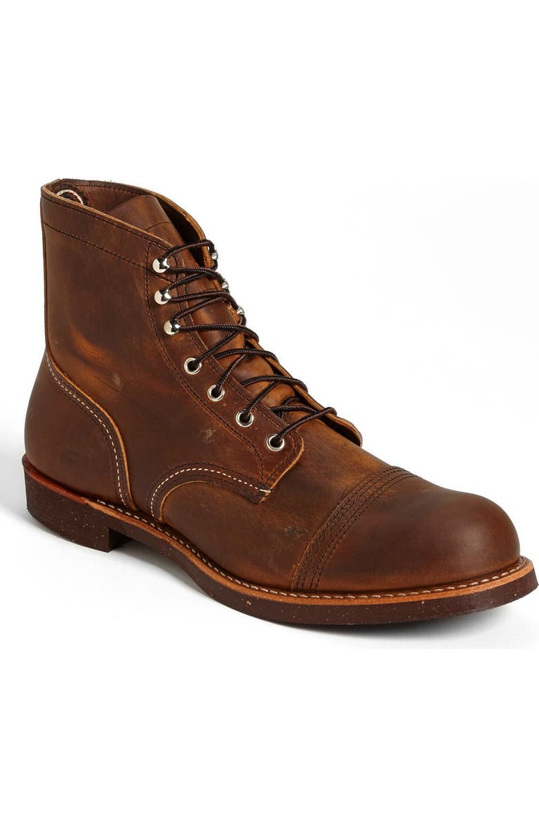 Red Wing 'Iron Ranger' 6 Inch Cap Toe Boot, Main, color,
