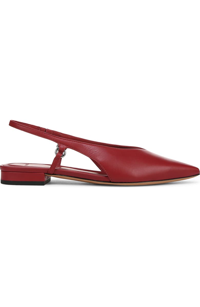 Vince Ines Slingback Pointed Toe Flat, Alternate, color, Pomegranate