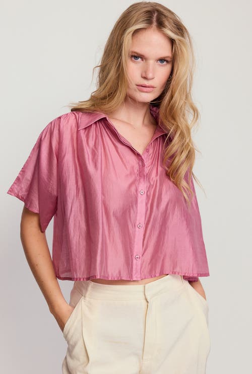 The Shirt By Rochelle Behrens The Hayden Shirt In Purple