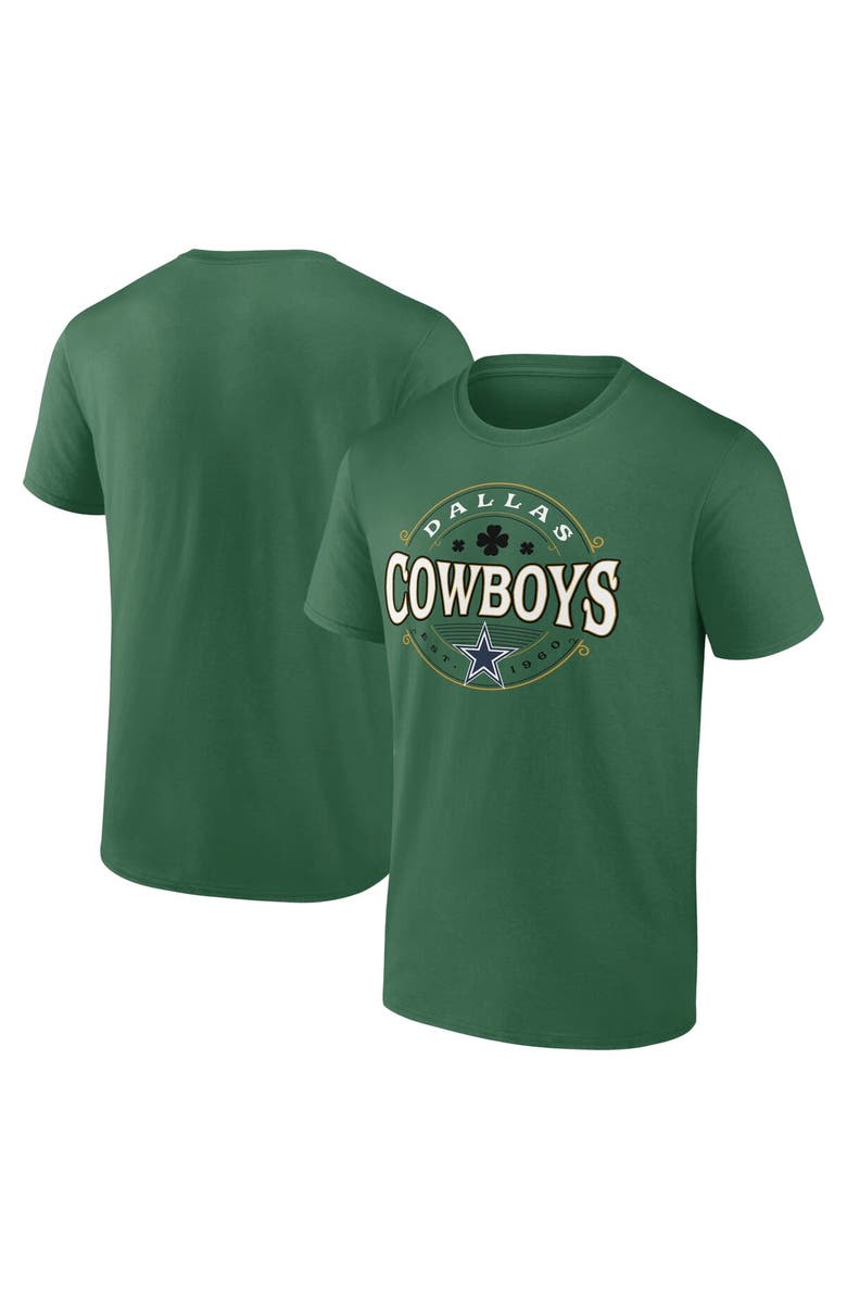 FANATICS Men's Fanatics Branded Kelly Green Dallas Cowboys Celtic T-Shirt, Main, color, 