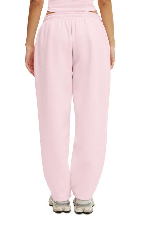 Cotton On Body Active Plush Essential Barrel Sweatpant In Pink