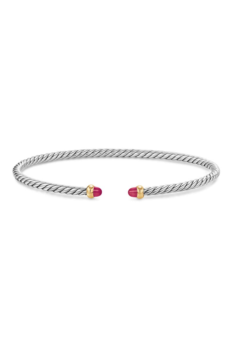Micro Cable Flex Bracelet, Alternate, color, RUBY