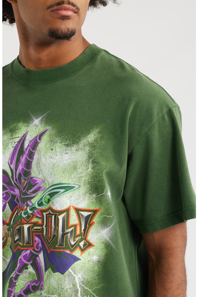 PA Yu-Gi-Oh Spellcaster Graphic T-Shirt, Alternate, color, GREEN WASH