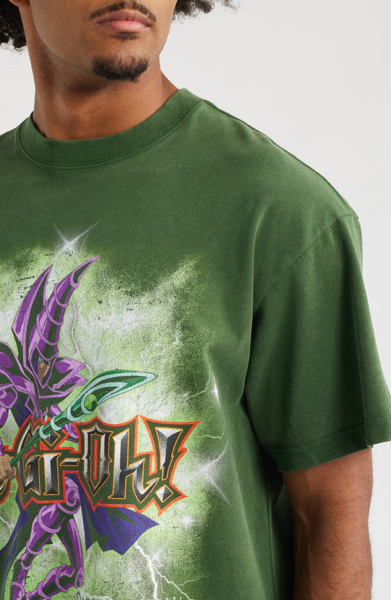 ID Supply Co PA Yu-Gi-Oh Spellcaster Graphic T-Shirt, Alternate, color, Green Wash