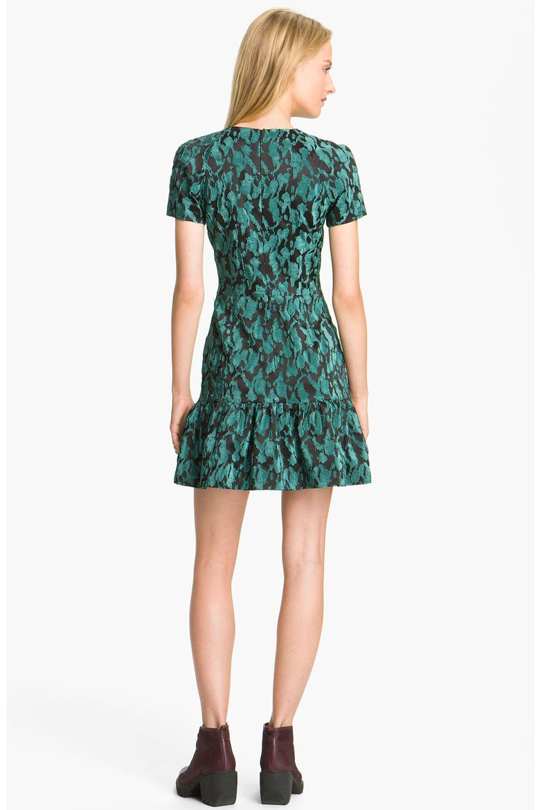 Ruffled T-Shirt Dress, Alternate, color, TEAL