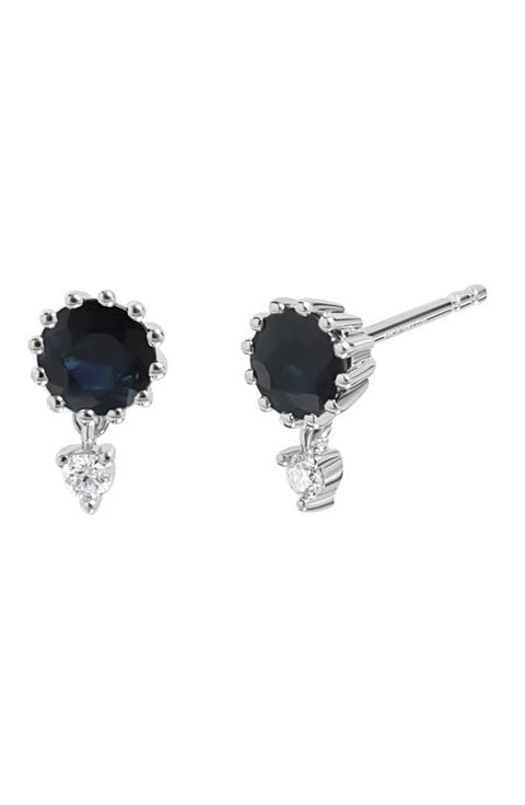 El Mar Diamond & Sapphire Stud Earrings (Nordstrom Exclusive)