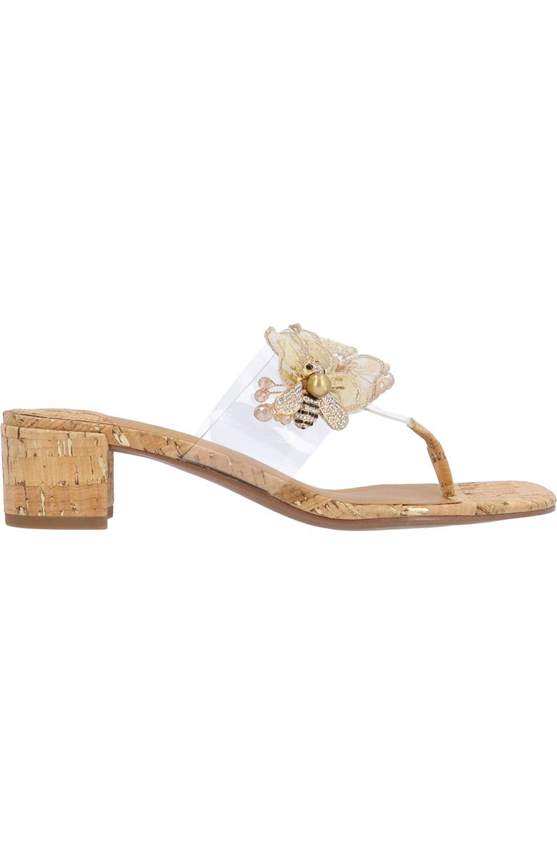 J. Reneé Beeutiful Sandal, Alternate, color, Clear/ Natural/ Gold