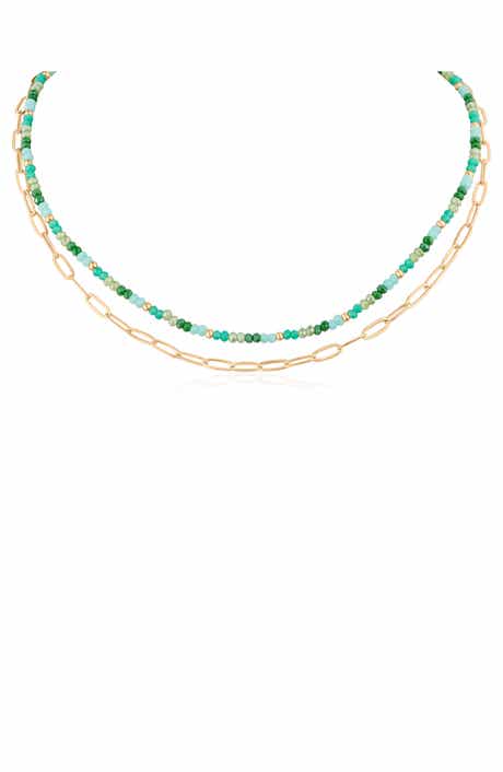 Double Layered Oval Chain Link Necklace