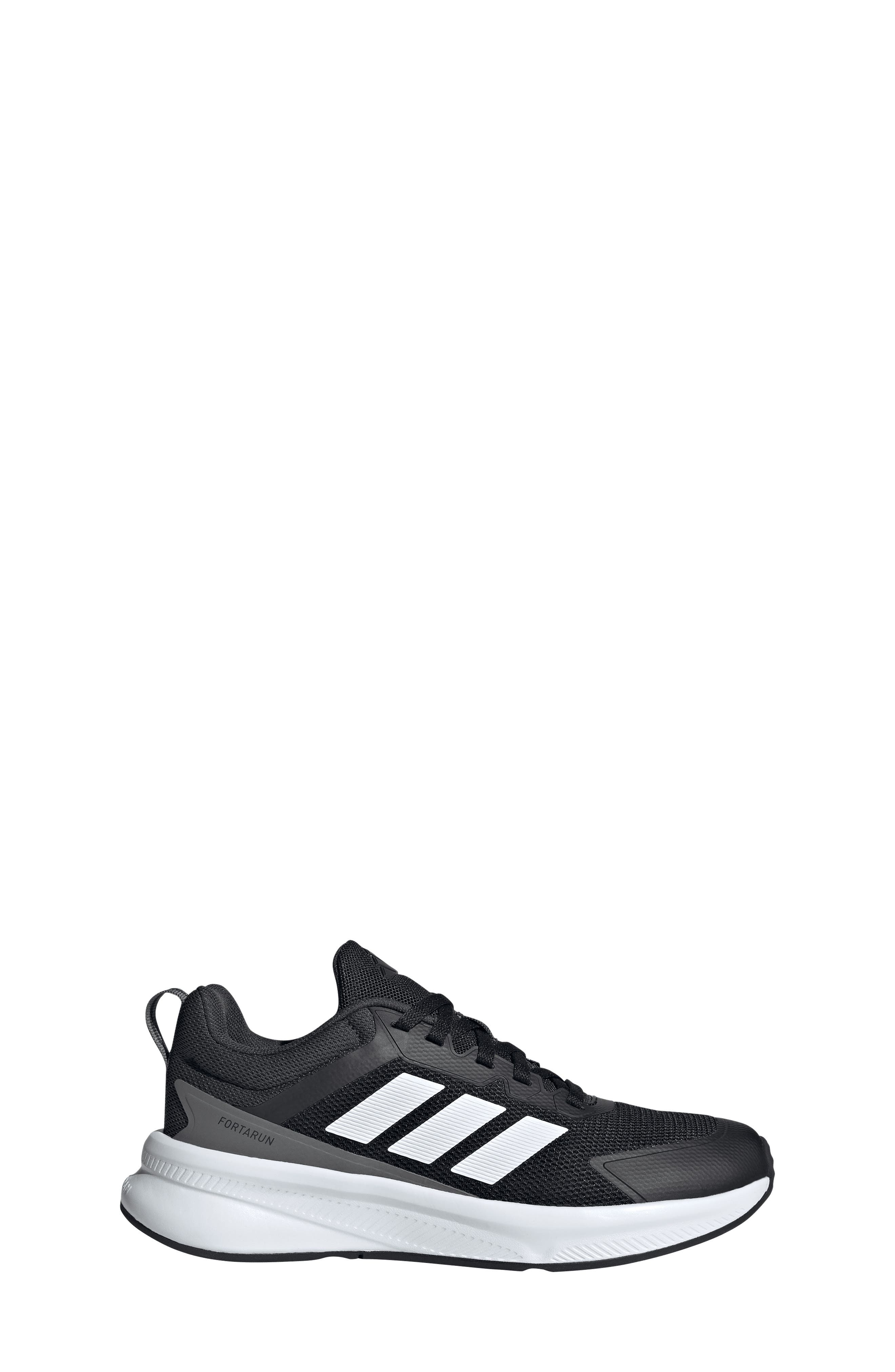 adidas Kids' Fortarun 4.0 Sneaker, Alternate, color, Black/ White/ Carbon