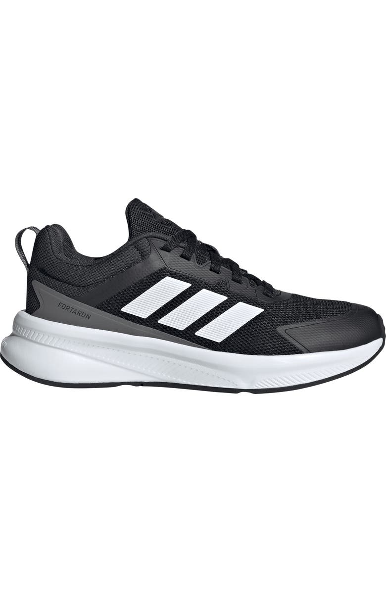 adidas Kids' Fortarun 4.0 Sneaker, Alternate, color, Black/ White/ Carbon