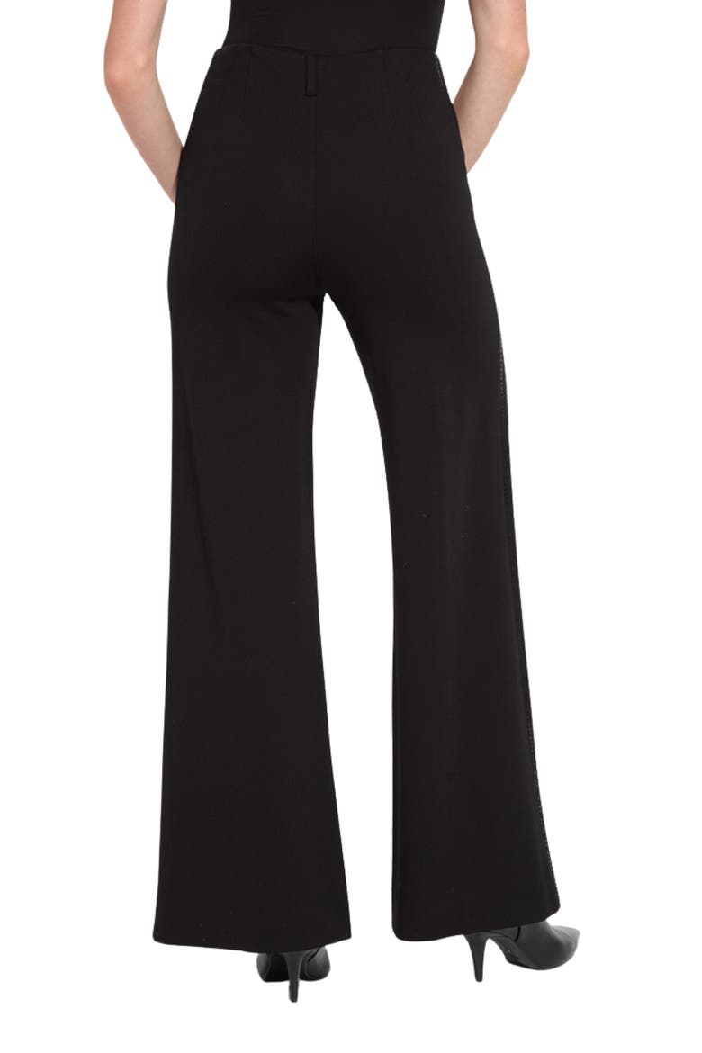 Aviana Ponte Wide Leg Pants, Alternate, color, BLACK