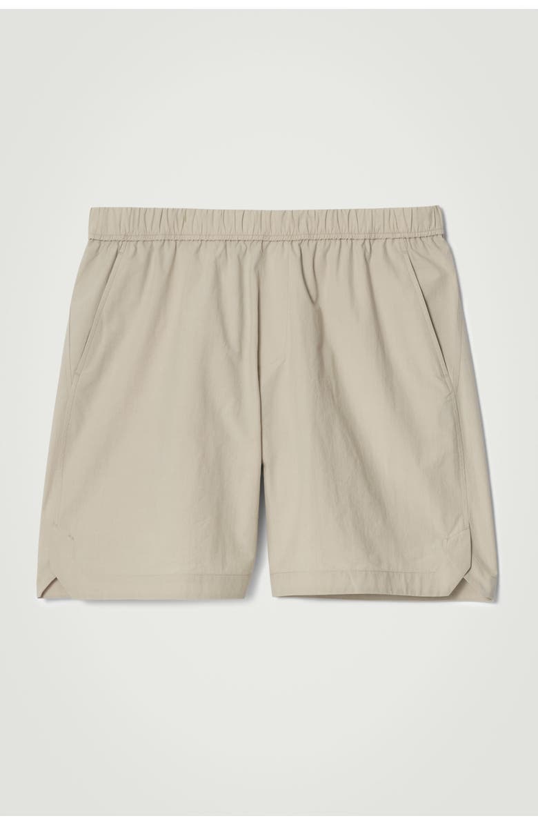 COS Pima Cotton Elasticated Shorts, Main, color,