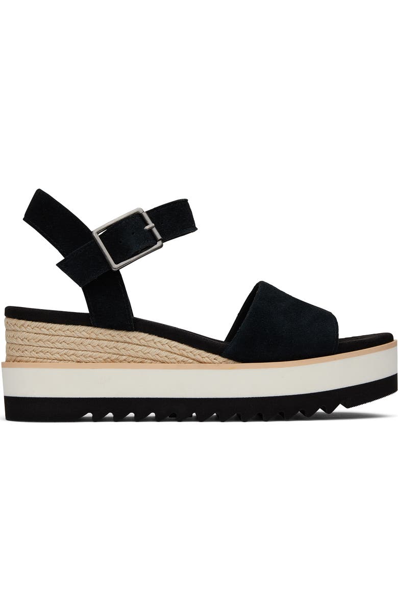 TOMS Diana Platform Wedge Sandal, Alternate, color,