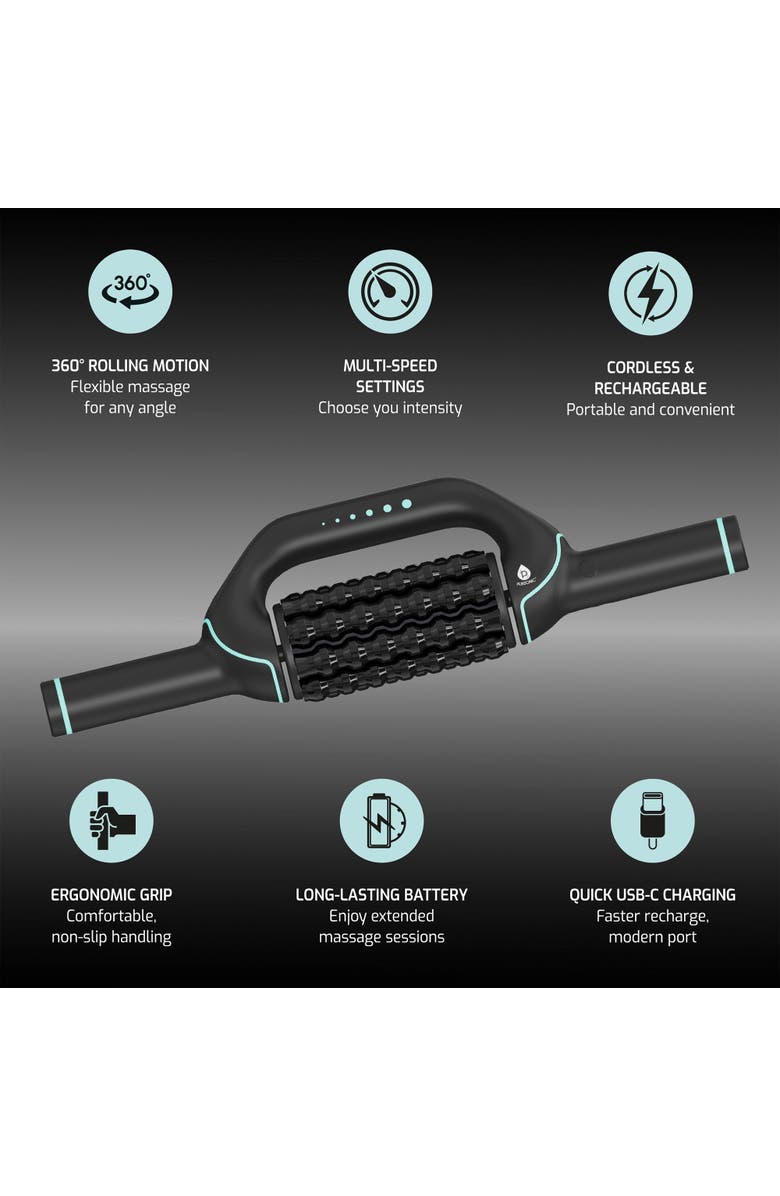 PURSONIC Rolling Massager - Relaxation Anytime, Anywhere, Alternate, color, Black