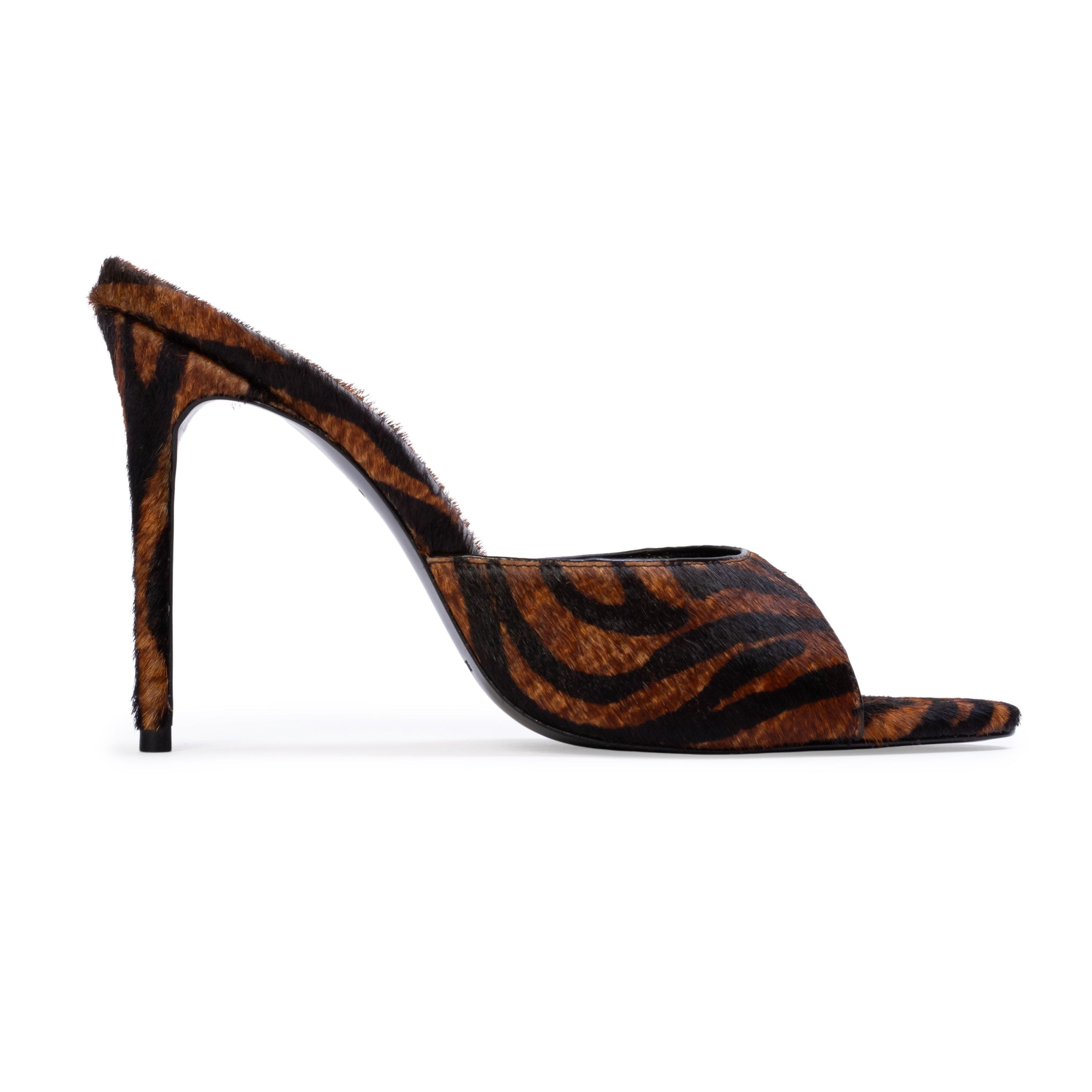 Jazz 100 Fur Mule, Main, color, Brown Zebra Pony Hair