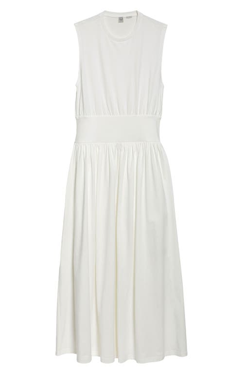 Totême Off-white Sleeveless Cotton Tee Maxi Dress In Off White