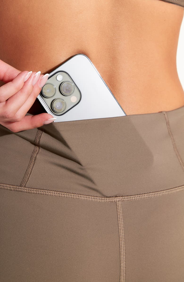 Spiritual Gangster Olympia Slit Hem Pants, Alternate, color, Shroom