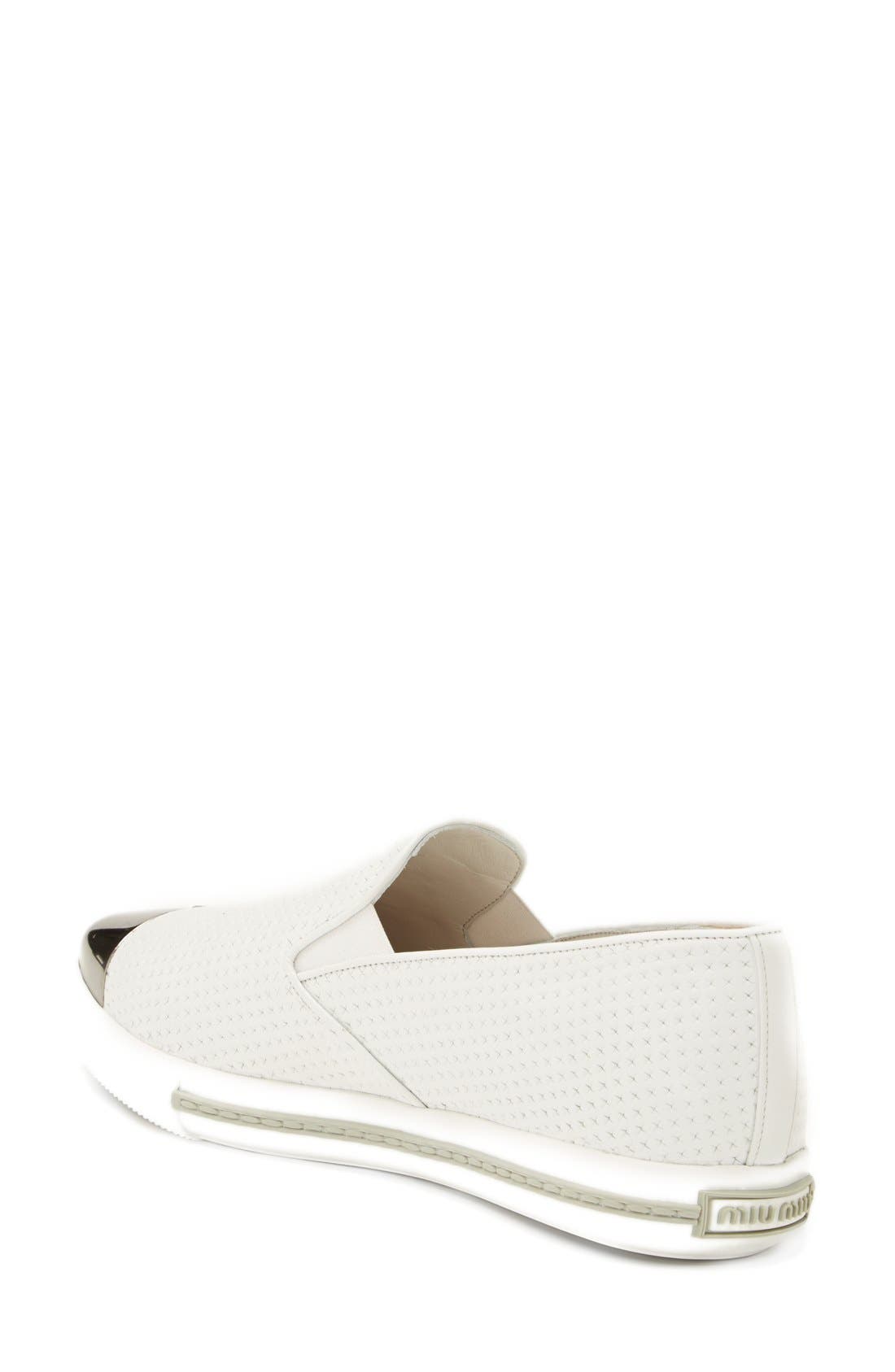 Metal Sneaker, Alternate, color, WHITE