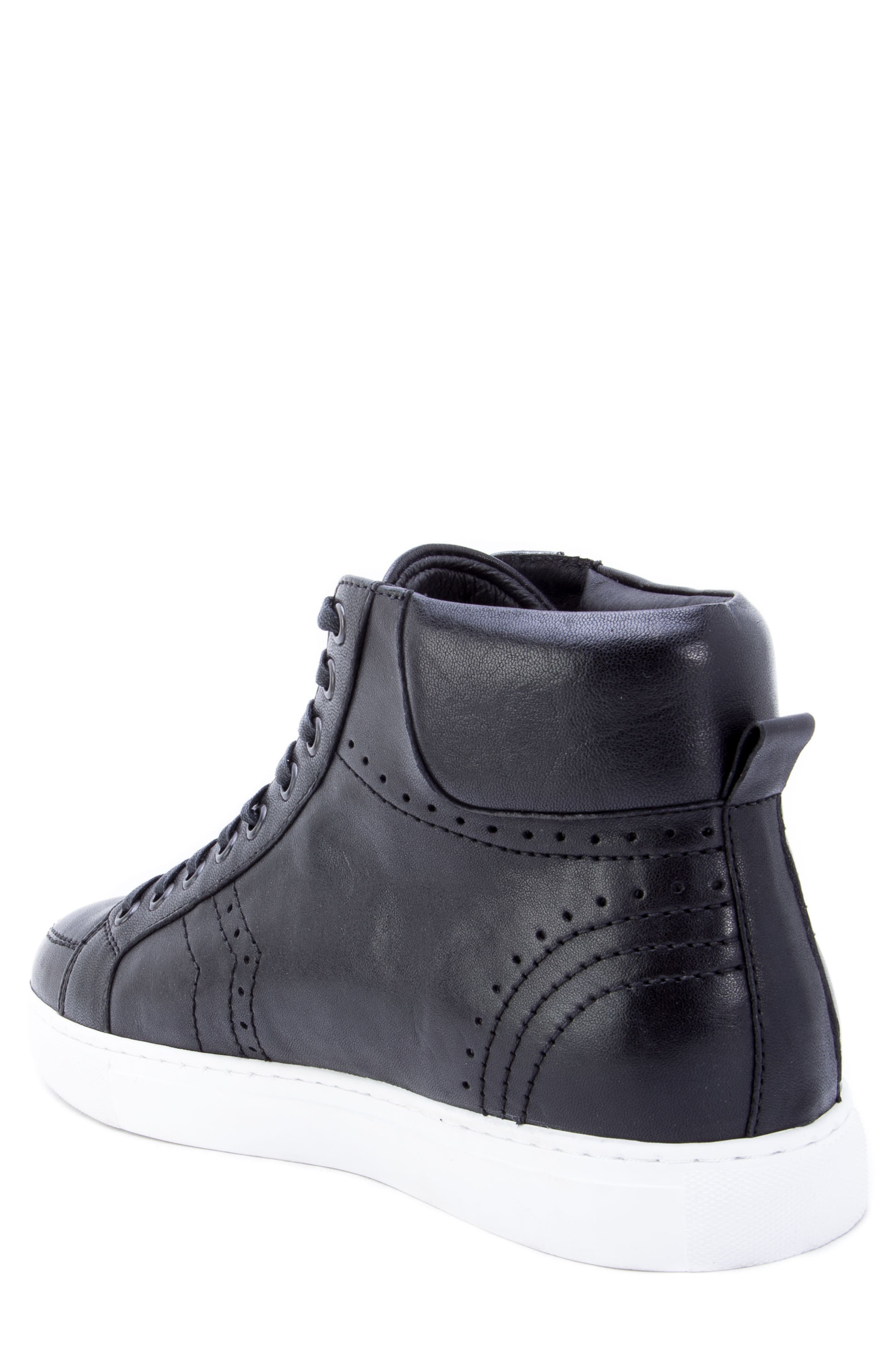 Zanzara Uglow Perforated High Top Leather Sneaker, Alternate, color, 