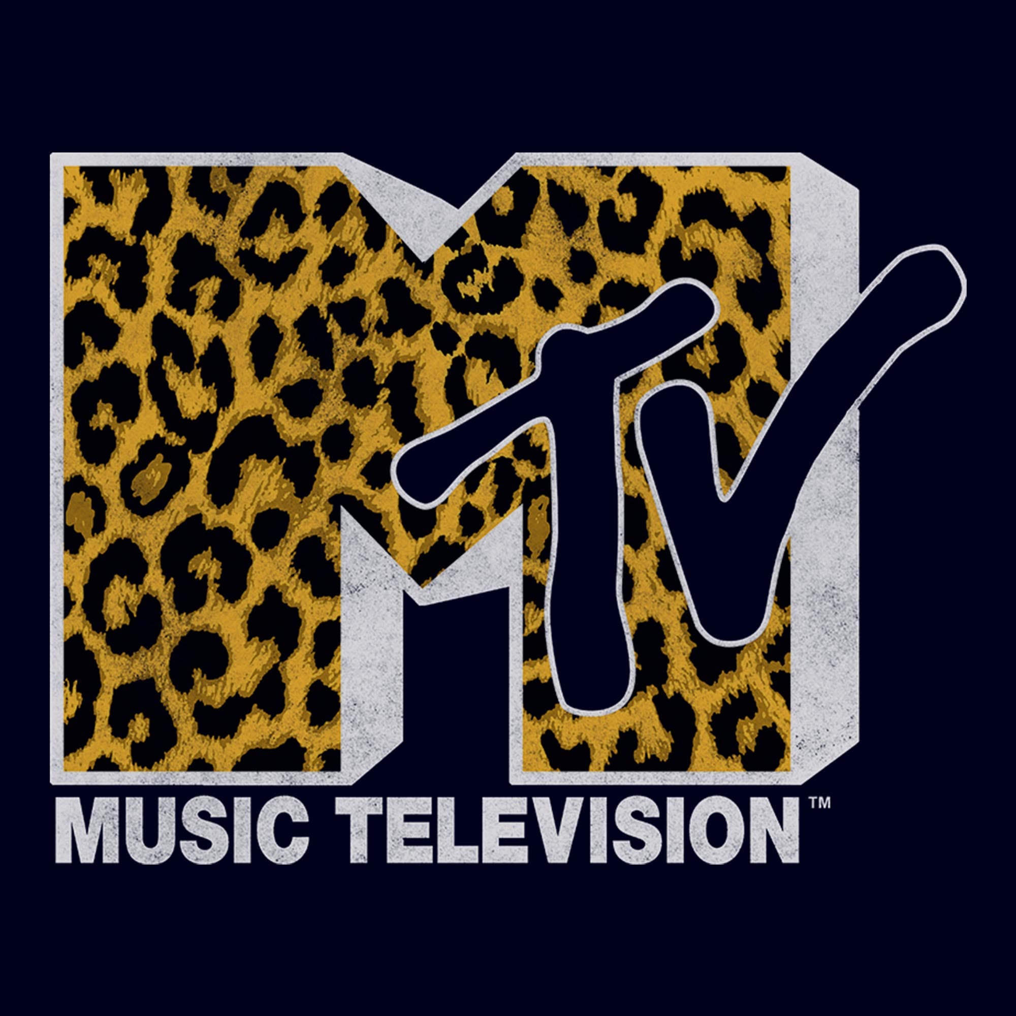 MTV Men's Retro Cheetah Print Icon Short Sleeve Graphic T-shirt (Men ...