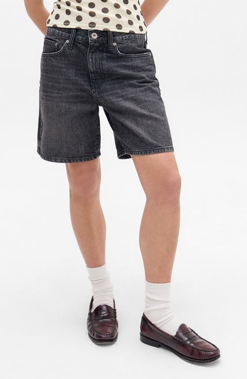 Bdg Urban Outfitters Harden High Waist Denim Shorts In Black