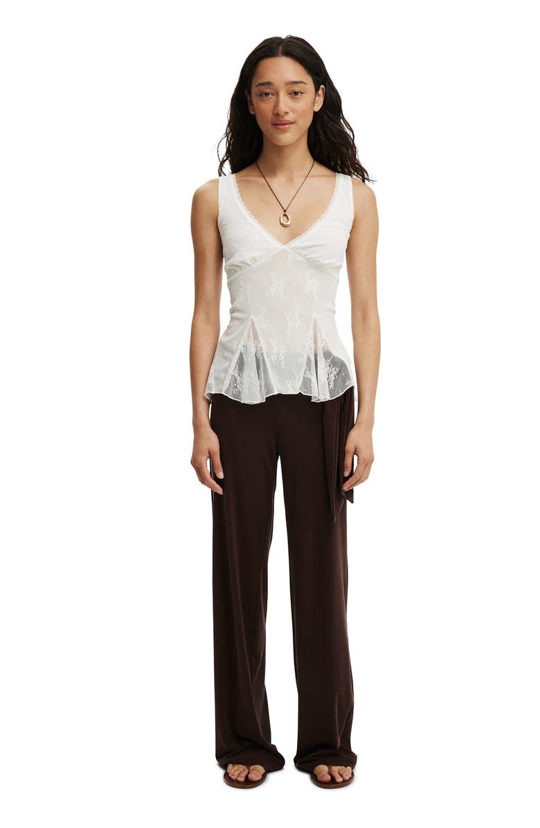 Cotton On Women's Elsie Babydoll Tank, Alternate, color, White