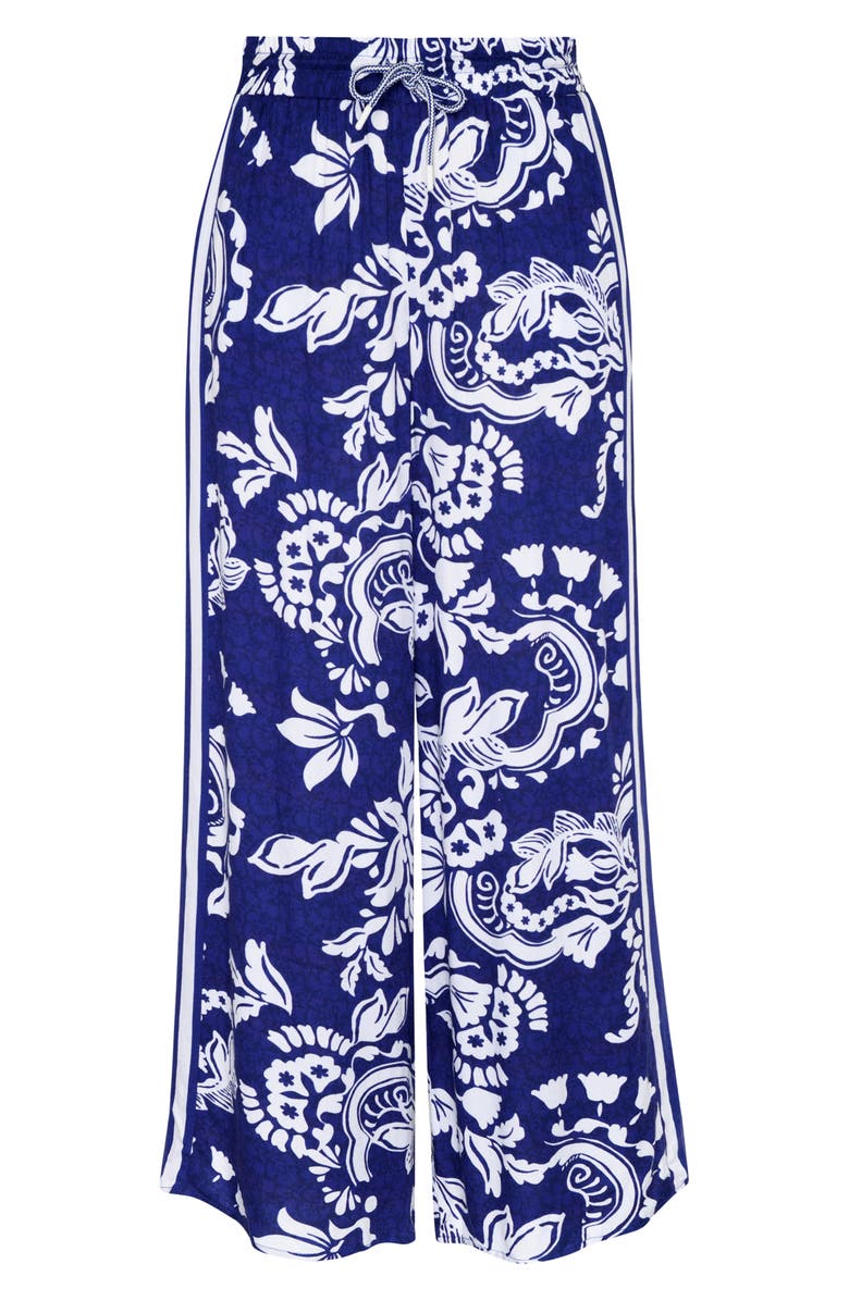 Sunshine 79 Flower Beach Cover-Up Pants, Alternate, color, Ultramarine