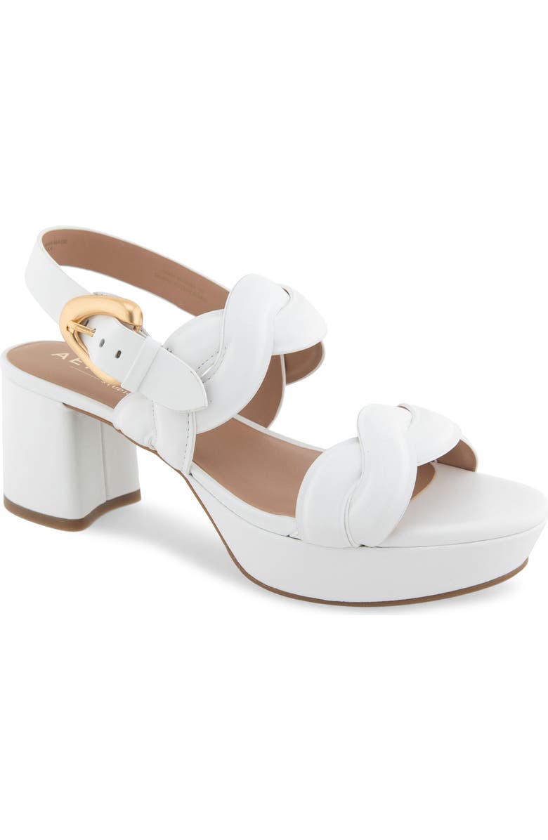 Aerosoles Camea Platform Sandal, Main, color, Bright White Leather