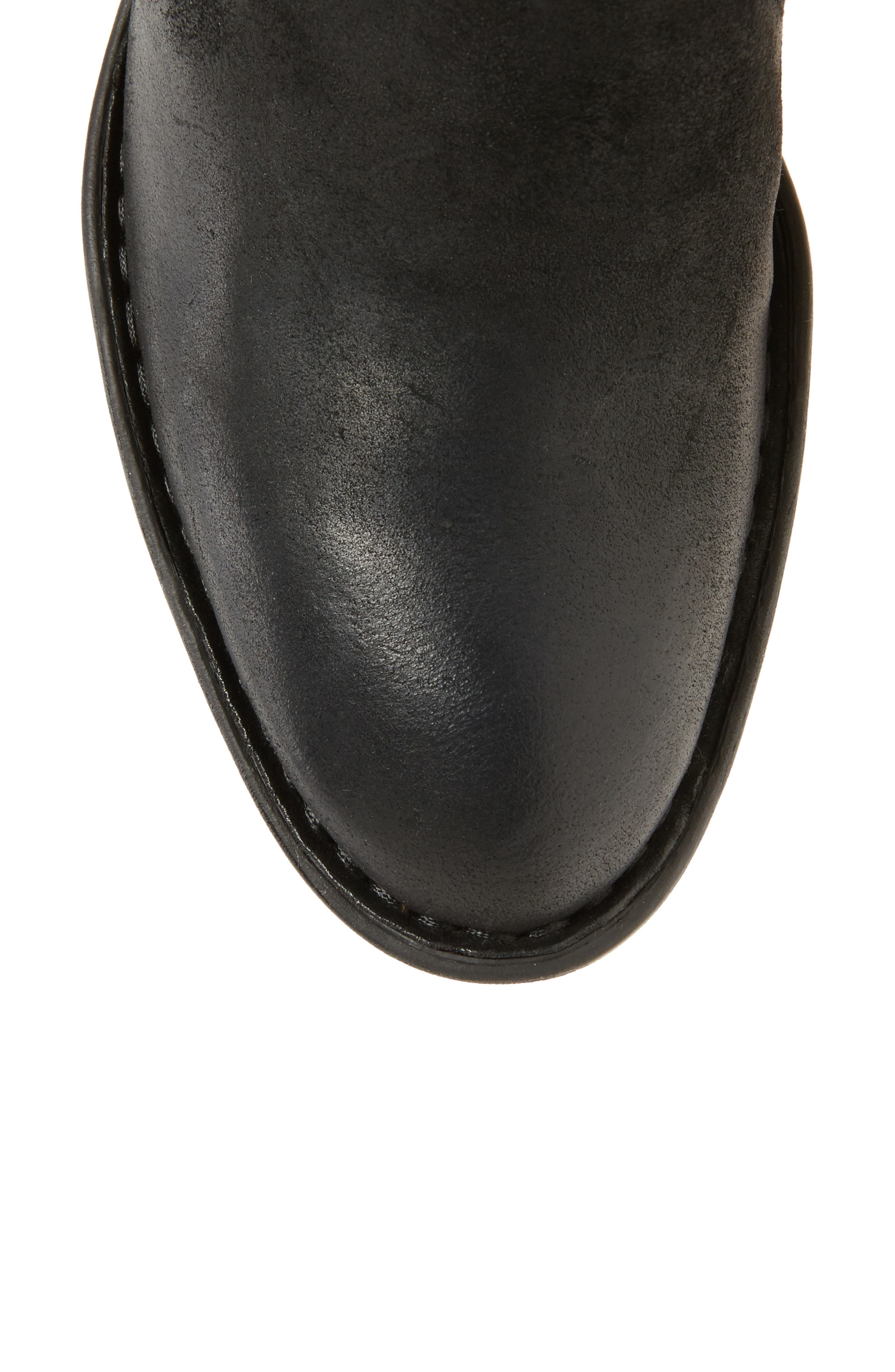 Felicia Knee High Boot, Alternate, color, BLACK DISTRESSED LEATHER