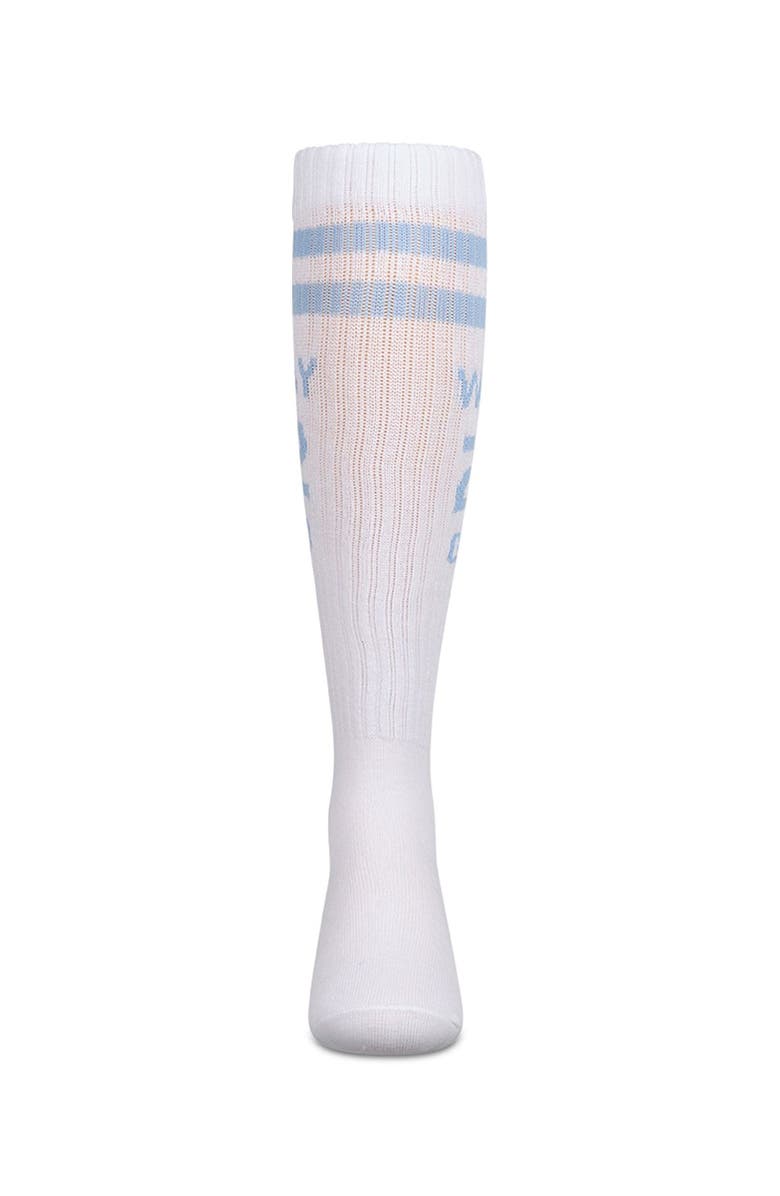 MeMoi Way 2 Go Knee High Athletic Sock, Alternate, color, Sky Blue
