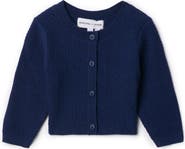 Charlotte & George Knit Textured Cardigan with Center Front Button