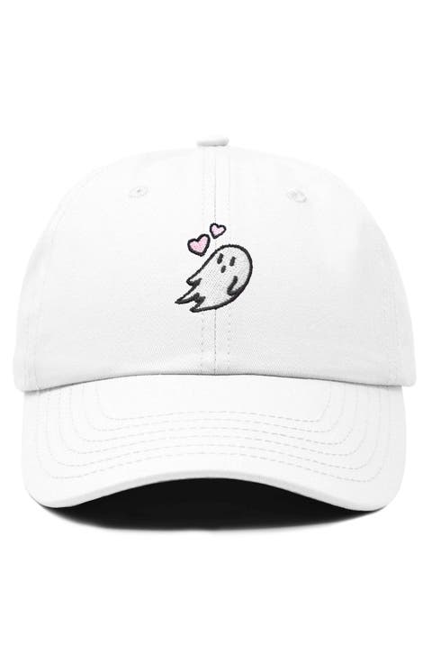 Heartly Ghost Embroidered Cap