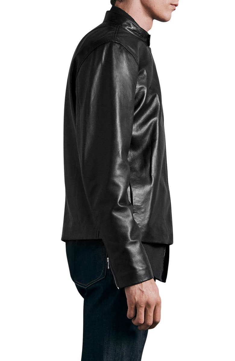 rag & bone ICONS Archive Cafe Racer Leather Jacket, Alternate, color, 