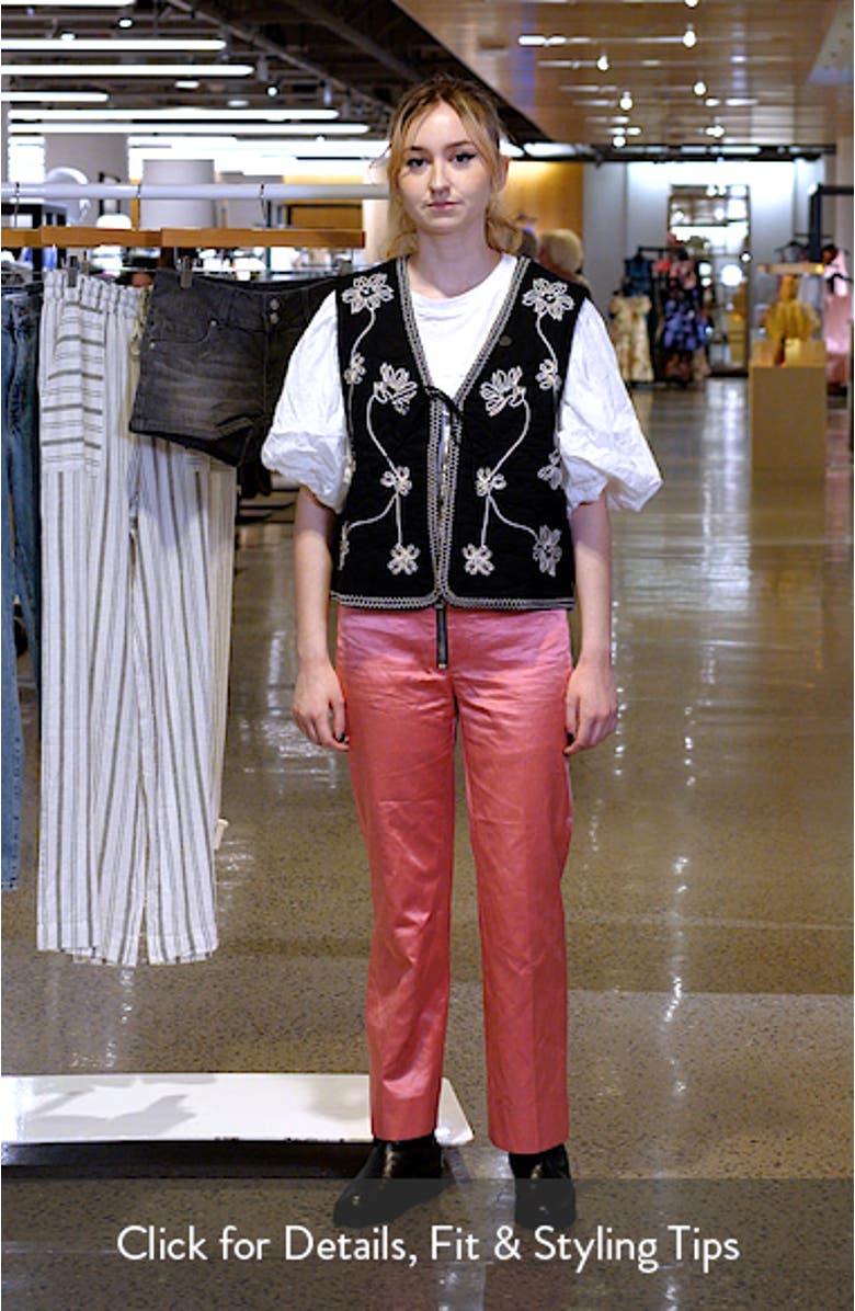 Embroidered Cotton Vest, sales video thumbnail