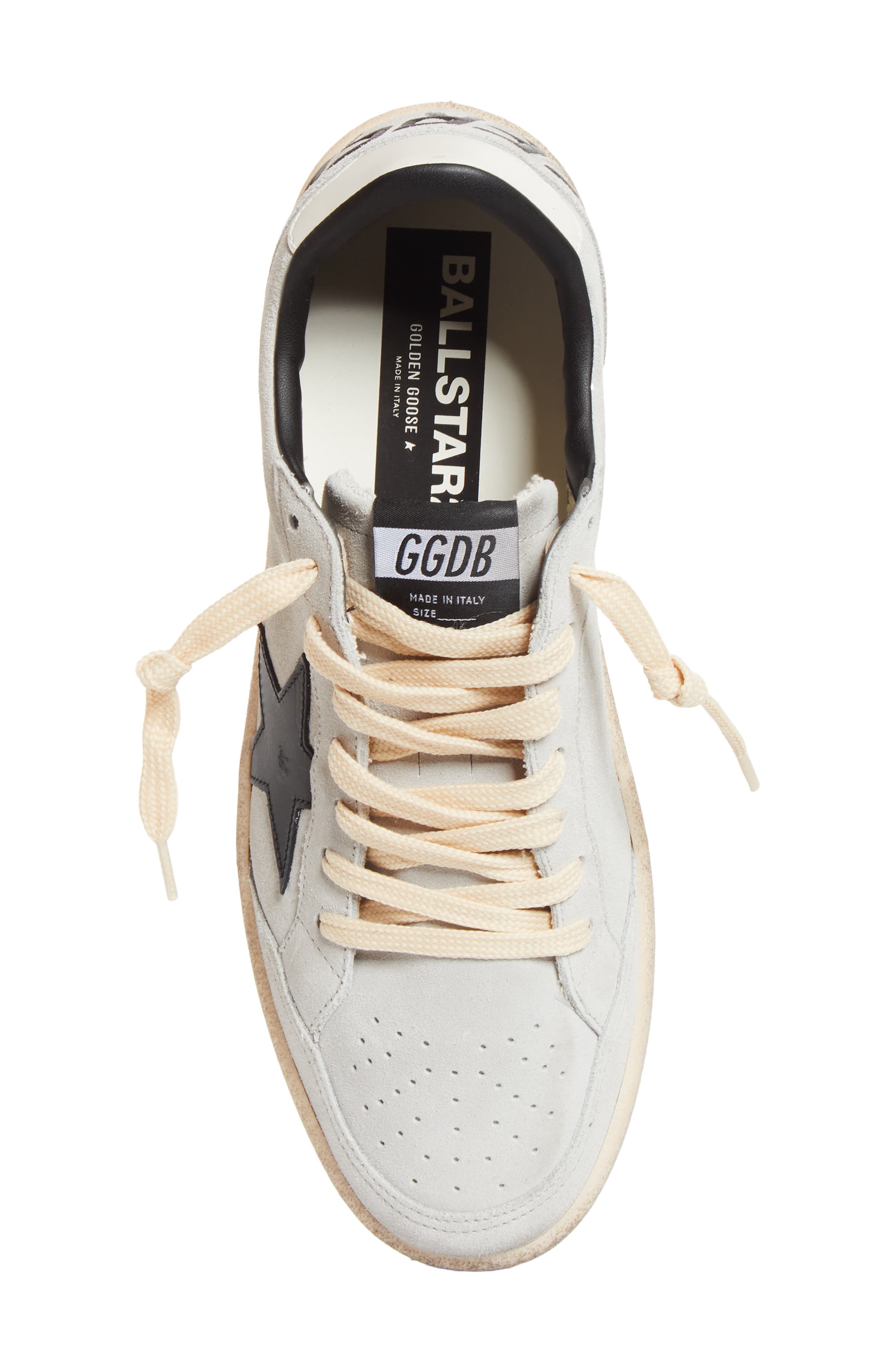 Golden Goose Ball Star 2 Sneaker, Alternate, color, Grey/Black/Cream