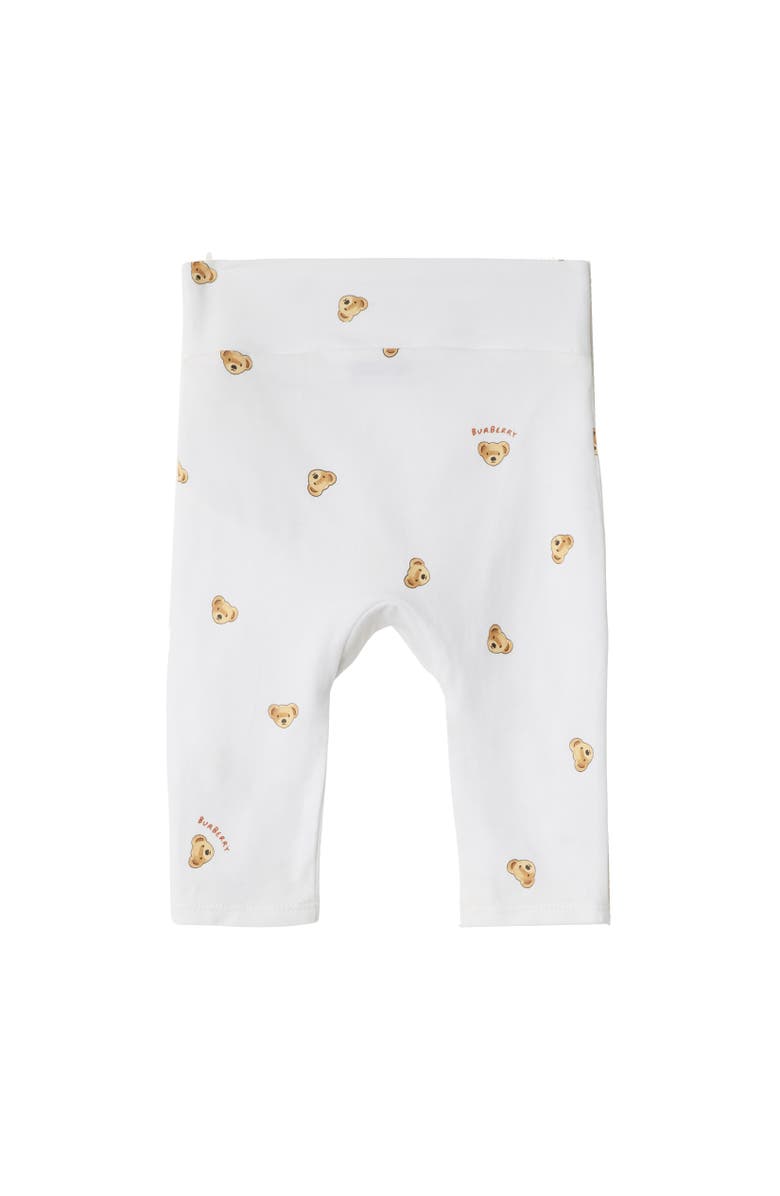Burberry Thomas Bear Stretch Cotton Two-piece Baby Gift Set, Alternate, color, White