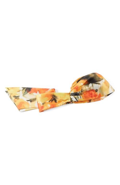 Eugenia Kim Gigi Multicolor Headscarf In Orange