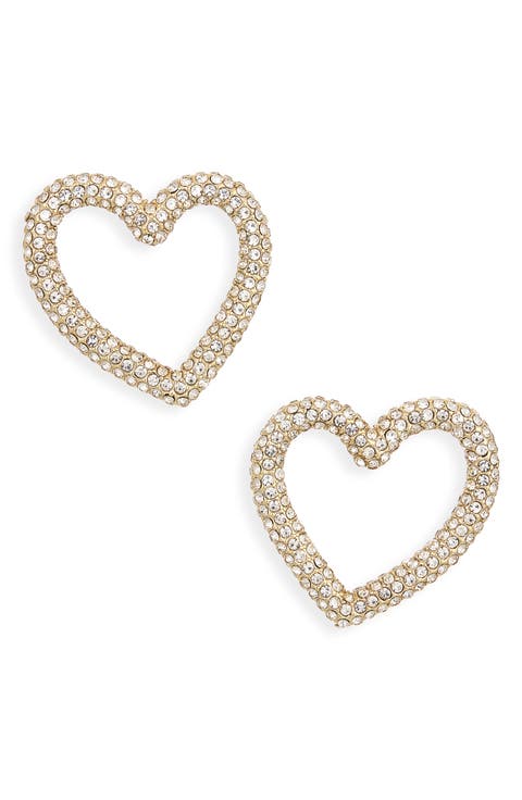 Bold and Bonded Heart Stud Earrings