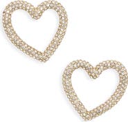 BaubleBar Bold and Bonded Heart Stud Earrings