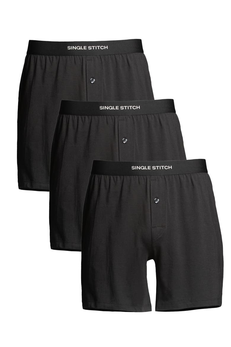 Cotton Modal Boxer 3-Pack, Main, color, Black