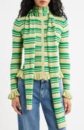Damson Madder Anelis Organic Cotton & Merino Wool Blend Cardigan