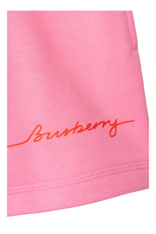 Burberry Cotton Shorts In Blossom