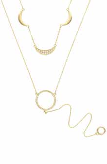 Meira Crystal Layered Necklace