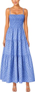 Change of Scenery Kristen Smocked Tiered Midi Dress