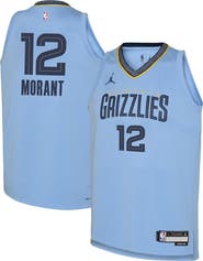 Jordan Brand Youth Jordan Brand Ja Morant Light Blue Memphis Grizzlies Swingman Jersey - Statement Edition